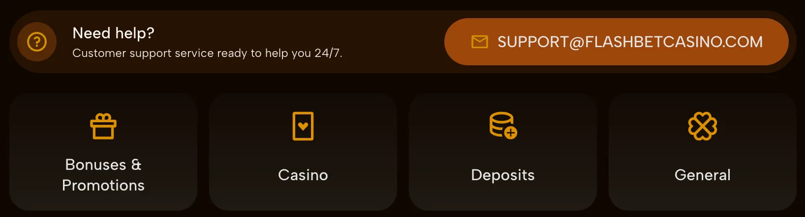 FlashBet Hilfezentrum – Kundensupport und FAQ Bereich